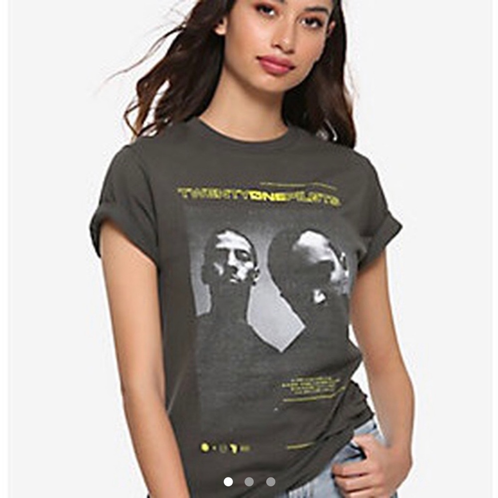 Official twenty one pilots grey Trench shirt